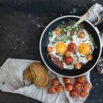 Tomatos in pan